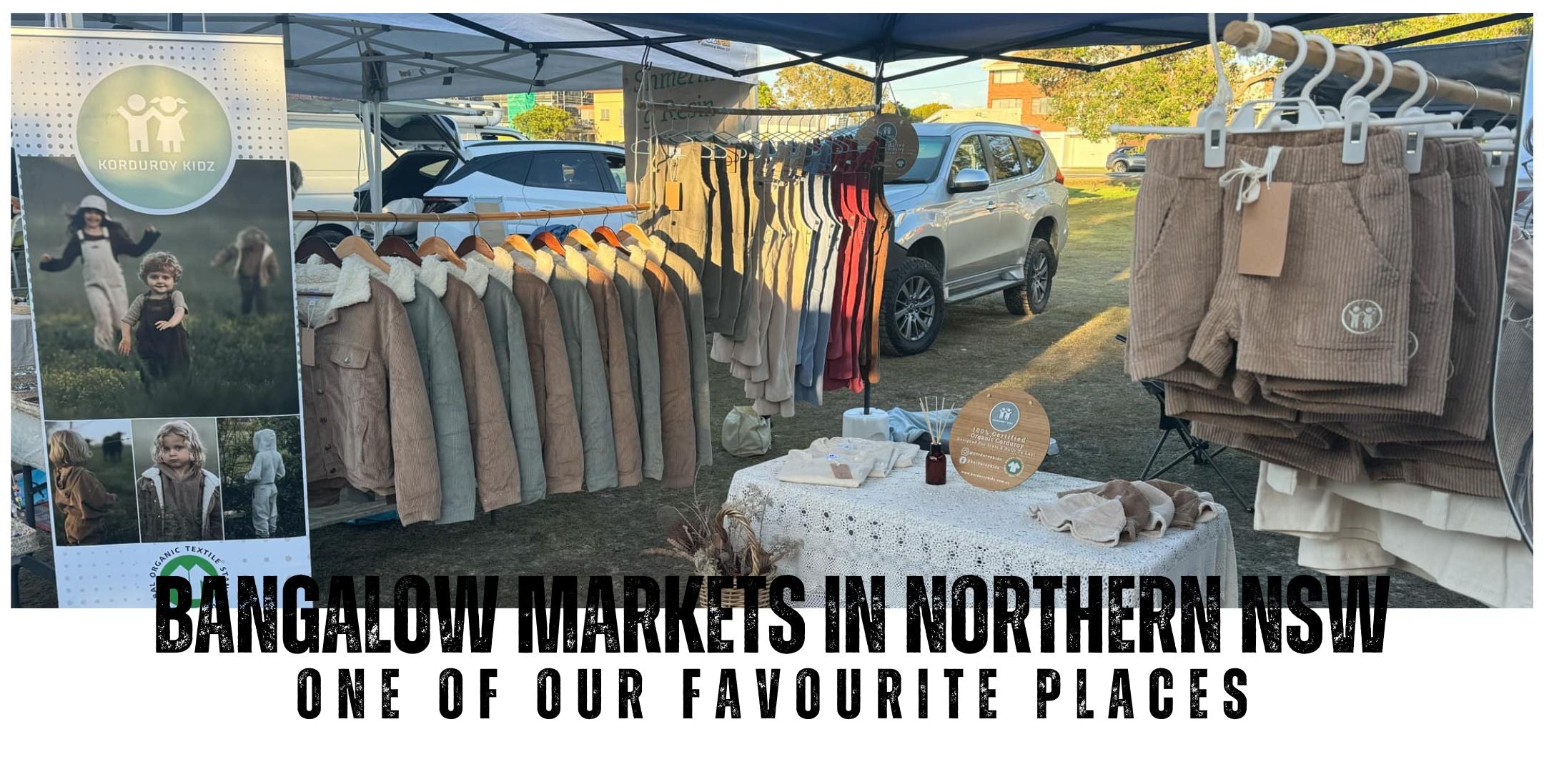 Markets in bangalow organic cotton corduroy clothing for toddlers, kids and adults