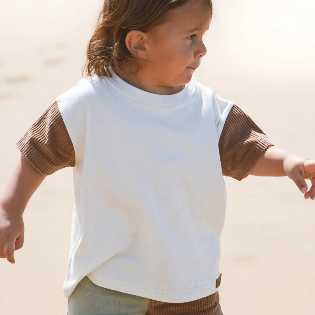 Kids Organic Cotton Corduroy T-Shirt Korduroy Kidz