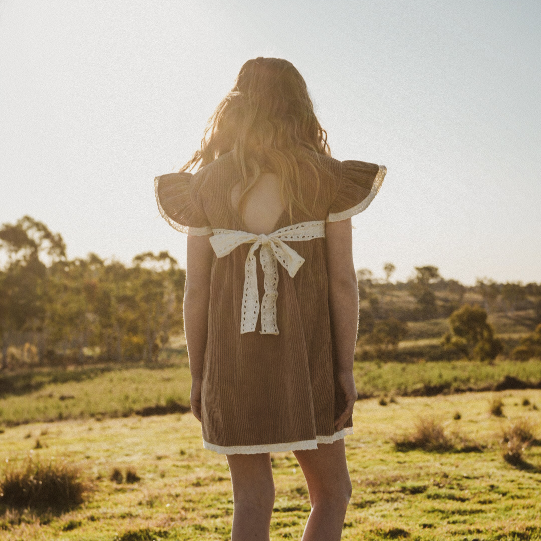 Kids Organic Cotton Corduroy Dress