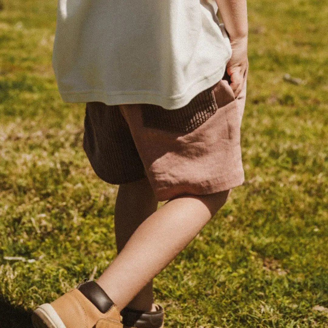 Kids Organic Cotton Corduroy & Denim Shorts Korduroy Kidz